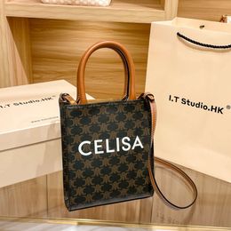 Leather Handbag Designer Sells New Women's Bags at 50% Discount Womens Bag Tote New Handheld One Shoulder Small Crossbody