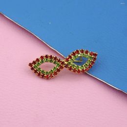 Brooches Women's Cross Border Christmas Themed Mask Brooch Colourful Rhinestone Corsage Accessories X006