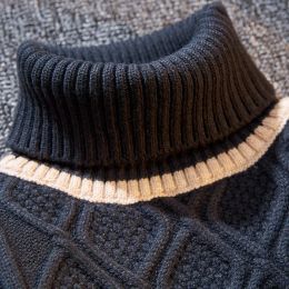 Baby Boys Girls Knitted Sweater Twisted Autumn Winter Spring Children Turtleneck Sweater Pullover Solid Baby Clothes 4-14Y H18