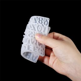 Alphabet Epoxy Resin Mold Letters Number Earrings Pendants Silicone Molds For DIY Epoxy Resin Necklace Bracelet Pendant Crafts
