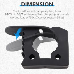 10-2PCS Quick Fist Clamp For Mounting Tools Heavy-Duty Rubber Shovel Holder 1.18"-1.57"Diameter Offroad Trailer ATV UTV Parts