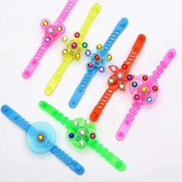 LED Bracelets with Gyro Spiral er Led Rave Toy Light Up Glow in The Dark Party Wristband Colorful7597985