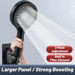 Adjustable 3 Modes Shower Head High Pressure Showerhead Portable Handheld Rainfall for Bath Home Bathroom Accessories