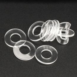 100pcs Soft/ Hard Plastic PVC Transparent Insulating Plain Gasket Ring Spacer Flat Washer M1.6 M2 M2.5 M3 M4 M5 M6 M8 M10 M12