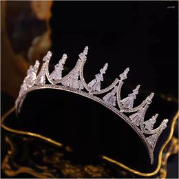 Hair Clips Luxury Tiara Crown For Women Wedding Accessories Zirconia Bridal Tiaras Headband Prom Brides Quinceanera Headdress