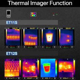 2 in 1 Digital Multimeter Infrared Thermal Imager Handheld Voltage Meter Current Resistance Tester 90*120 Thermal imaging Camera