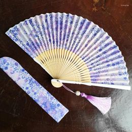 Decorative Figurines Chinese Fan Artistic Fresh Style Small Women's Silk Cloth Convenient Opening And Cclosing Wedding Hand