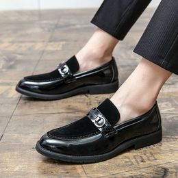 Plus Size 38-48 Hot Men Causal Suede Leather Loafers Fashion Office Dress Business Shoes Free Shipping