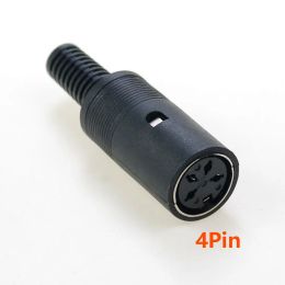 5pcs 3P 4P 5P 6P 7P 8P/core MIDI Female DIN Plug Socket Connector Chassis Cable Mount plug 3/4/5/6/7/8 PIN Large keyboard plug