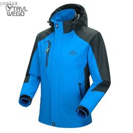 Men's Jackets TRVLWEGO Autumn Hiking jacket Mens jacket Work fishing suit Hiking outdoor windproof sports Spring waterproof travel suitL2404