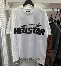 Mens Designer Long T Shirts Women short sleeve Hellstar Studios Records Crewneck tee Print Men Casual Street Top 5OZV