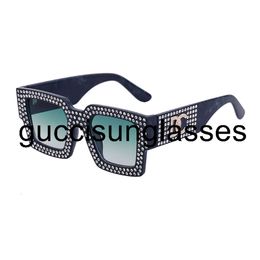Sonnenbrille Designer Sonnenbrille für Frauen und Männer Diamond Model Special UV 400 Schutzbrief Bein Doppelstrahl Rahmen Outdoor -Marken Sonnenbrille 98014
