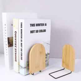 Room Nature Student Stationary Desk Storage Desktop Organiser School Wood Bookend Book Holder Book Stand Bookshelf