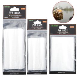 20PCS PVA Bags For Carp Fishing Fast Dissolving Environmental Water-soluble Bag For Fishing Accessories Carp Boilies Tackles