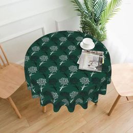 Table Cloth Abstract Dandelion Tablecloth Flower Print Funny Round For Living Room Dining Cover Decoration