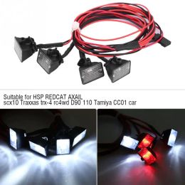 RC Crawler Roof Bright Lights LEDs Light Bar Lamp Accessory for Axial scx10 for Traxxas For-Car-4 Car Plastic RC Model Parts
