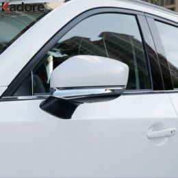 Rearview Mirror Cover Trim For Mazda CX9 CX-9 2017-2019 2020 2021 2022 2023 Chrome Car Side Rear View Mirrors Strips Accessories