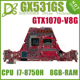 Motherboard KEFU GX531GX Laptop Motherboard For ASUS GX531GS GX531GW GX531GWR GX531GXR Mainboard 8GRAM I78750H I79750H RTX2070/RTX2080