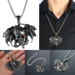 Pendant Necklaces Men Death Twine Hip Hop Gothic Necklace Dragon Punk Skull