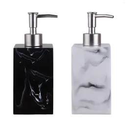 Liquid Soap Dispenser Marble Texture Manual Durable Stylish Pump Container Lotion Bottle For Laundry Room El