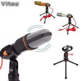 Robot Professional Condenser Microphone Kit Microphone For Computer Handheld Megaphone cheap lapel drum mics recorder PC computer