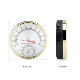 2 in 1 Sauna Hygrothermograph Thermometer Hygrometer Sauna Room Accessory for Houses Offices Workshops Schools Markets Warehouse