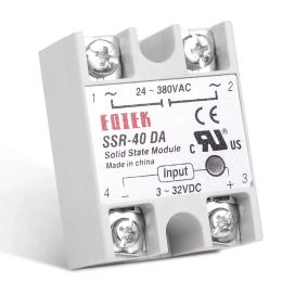 Single phase Solid State Relay 10A 25A 40A Module 3-32V DC Input 24-380V AC Output High Quality SSR-10DA SSR-25DA SSR-40DA