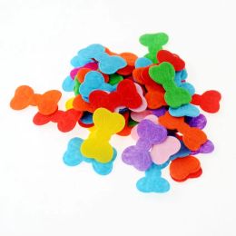 100pcs/lot Random Mixed Color multi shapes felt patch applique Felt scrapbooking sticker DIY Felt Pads