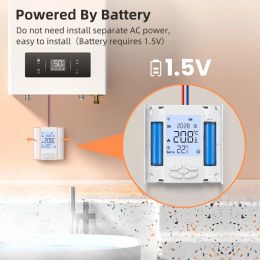 AVATTO Zigbee Thermostat Tuya Smart Temperature Controller Battery powered For Gas Boiler Actuator works with Alexa Google home