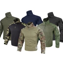 KRYDEX G3 Tactical BDU Combat Shirt For Shooting Hunting CP Style Battlefield Tops Assault Uniform W/ Elbow Pads Camo Uniform