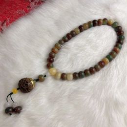 Original Dunhuang Ask Sky Gradient Color Handstring Natural Bodhi Handheld Antique Literature Play Buddha Beads Rosary Fringe