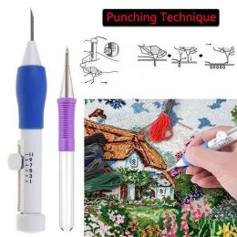 DIY Embroidery Punch Needle Kit Embroidery Pen Set Clothes Embroidery Knitting Sewing Needle Stitching Tool Set