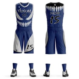 Custom Personalise Basketball Jerseys Printed Team & Player For Men Boy Suit Outdoor Casual Training Adult Uniforms