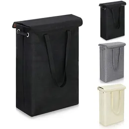 Laundry Bags Portable Foldable Basket Collapsable Washing Clothes Storage With Removable Lid Hamper For Household School Dorm