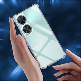 Soft Airbag Silicone Shockproof Camera Protector Case for Huawei Nova 11i 11 Pro Plus i P60 Pro Clear Silicone Back Shell
