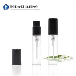 Storage Bottles 100 3ML Spray Pump Bottle Clear Glass Perfume Pack Small Sample Empty Cosmetic Container Fine Mist Atomizer Parfume