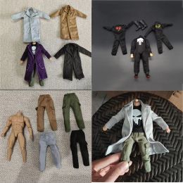 1/12 Scale Male Figure Accessory Clothes Pants Vest Windbreaker Tights Stretch Bodysuit Clothes Suit Set for 6 inches Action