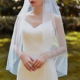 75/100/150/200/300cm Bridal Veil Soft Wedding Veil With Comb One Layer Tulle Cathedral Wedding Veil Bride Marriage Accessories
