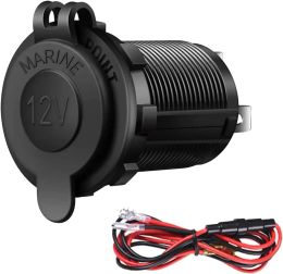Cigarette lighter socket Automobile marine motorcycle ATV RV lighter socket 12V waterproof plug