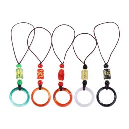 For Mobile Phone Straps Lanyard Ring Buckle Multifunctional Key Agate Chain