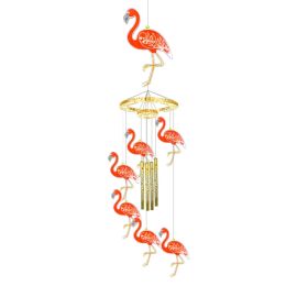 Little Flamingo Glossy Silicone Mould Wall-mounted Wind Chime Mould DIY Keychain Pendant Epoxy Resin Crafting Mould