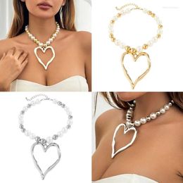Pendant Necklaces Heart Necklace Stylish Bead Love Suitable For Party Daily Wear