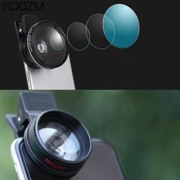 High Quality 25mm*50mm Ultra Wide Angle + Macro Lens Mobile Phone Universal Clip External Camera Accessories