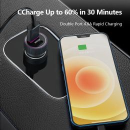 GEYIREN 30W 5A TYPE-C Car Charger PD QC 3.0 USB Quick Charge Car Fast Charging for iPhone 12 13 Huawei Samsung Xiaomi Oppo Vivo