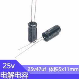 25V47UF 5x11mm Aluminium Electrolytic Capacitors 25v 47uf 47uf25v 25v47mf 47mf25v 25v47MFD 47mf 47MFD 25wv 25vdc