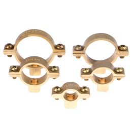 Fit 15 22 28 35 40mm OD Tube Brass M10 Pipe Clamp Bracket Support Hanger Fixed Plumbing Water
