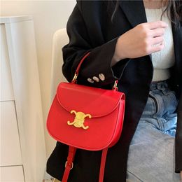 Leather Handbag Designer Sells New Women's Bags at 50% Discount Small High Quality Bag for New Fashion One Shoulder Crossbody