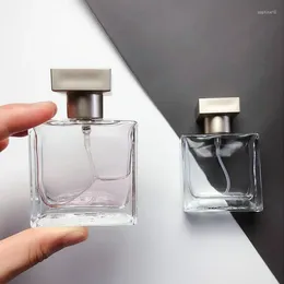 Storage Bottles 25ML Glass Perfume Bottle Fragrance Water Pressing Spray Big Brand Mist