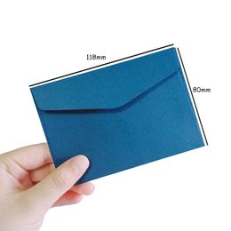 100Pcs/lot Creative Candy Kraft Paper Colorful Blank Envelopes Greeting Cards Mini Envelopes Gift Envelope 14 selectionschrismas