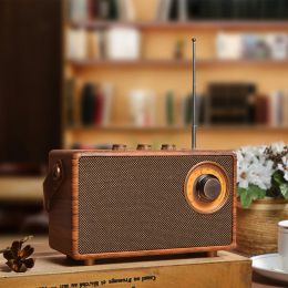 Bluetooth Speaker Subwoofer Home Retro Radio Small Mini Portable Outdoor Music Player